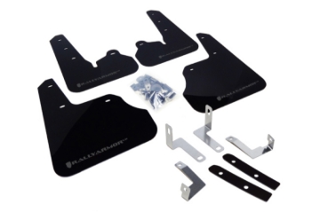 Picture of Rally Armor RAL UR Blk Flap/Grey Logo Mud Flaps - MF22-UR-BLK/GRY