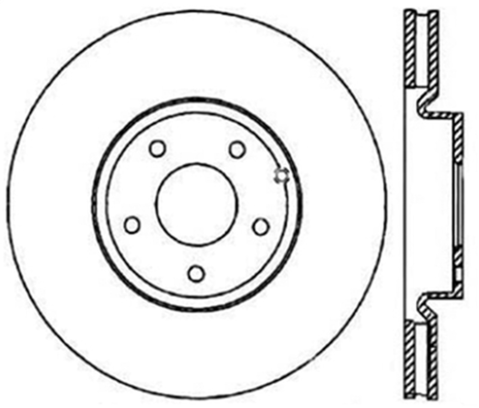 Picture of Sport Drilled & Slotted Brake Rotor; Rear Right