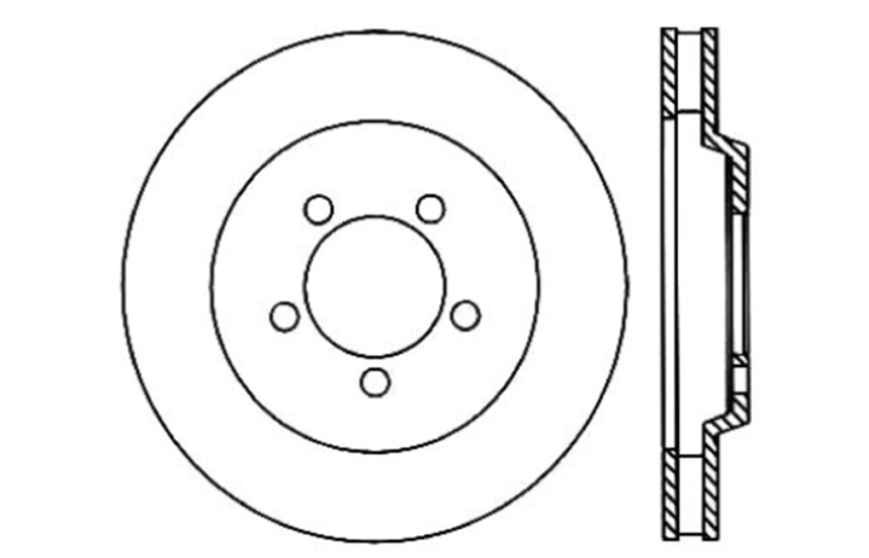 Picture of Sport Cross Drilled Brake Rotor; Front Right