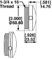 Picture of SPC Performance SPC End Mount Adapter assembly Bump Stops - 25602