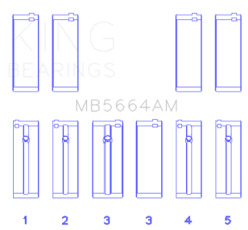 Picture of King Engine Bearings KING Main Bearings - MB5664AM