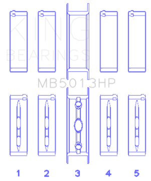 Picture of King Engine Bearings KING Performance Main Bearings - MB5013HP