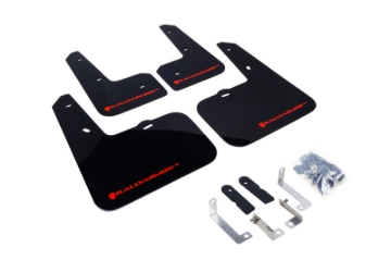 Picture of Rally Armor RAL UR Blk Flap/Rd Logo Mud Flaps - MF24-UR-BLK/RD