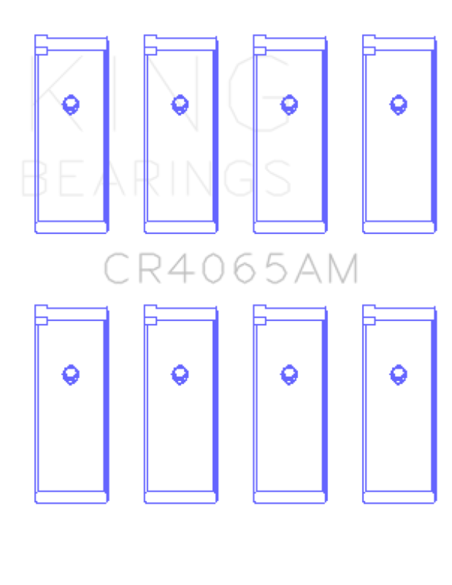 Picture of King Engine Bearings KING Connecting Rod Bearings - CR4065AM0.5