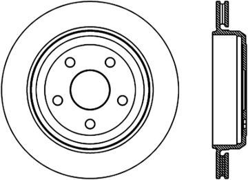 Picture of Sport Slotted Brake Rotor; Rear Right