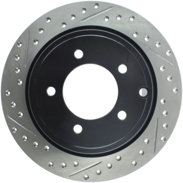 Picture of Sport Drilled & Slotted Brake Rotor; Rear Right