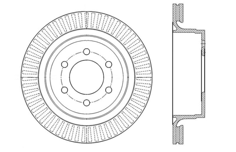 Picture of Sport Drilled & Slotted Brake Rotor; Rear Left