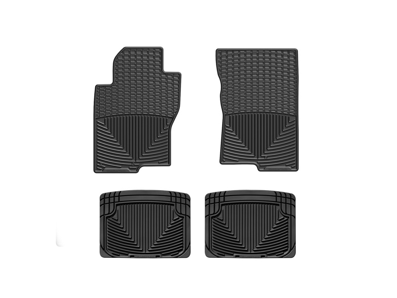 Picture of WeatherTech 99+ Nissan Frontier Front and Rear Rubber Mats - Black