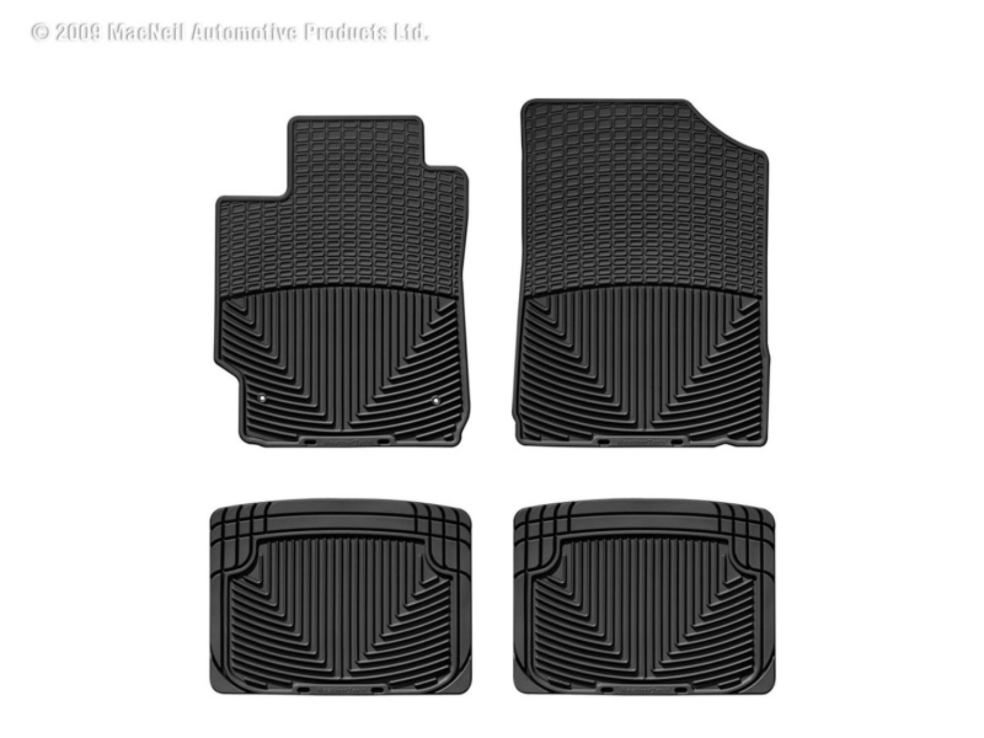 Picture of WeatherTech 03-08 Mazda Mazda 6 Front and Rear Rubber Mats - Black