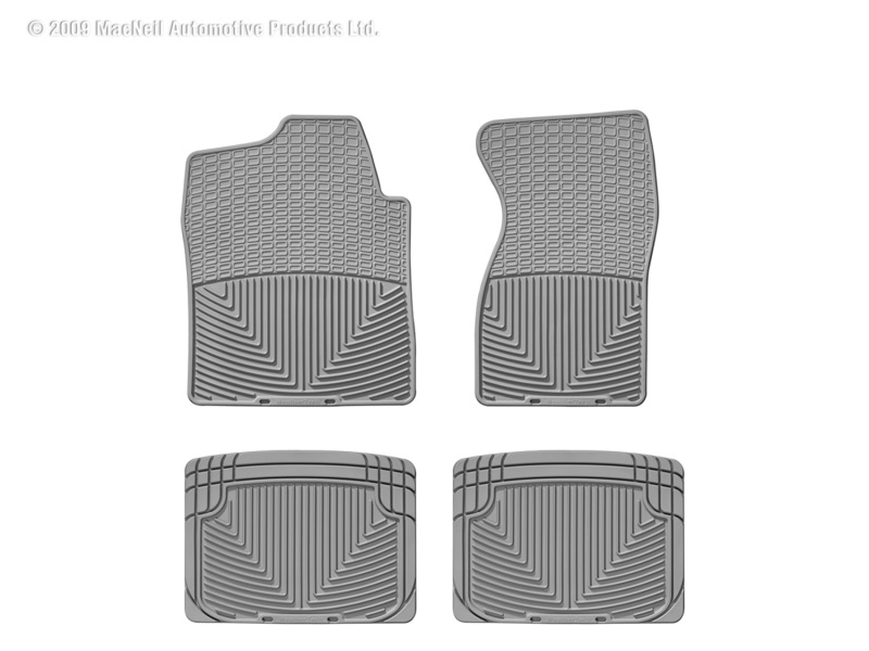 Picture of WeatherTech 99 GMC Sierra Front and Rear Rubber Mats - Grey