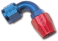 Picture of 4AN ProClassic 90 Degree 1/2" Radius Hose End With Red/Blue Finish