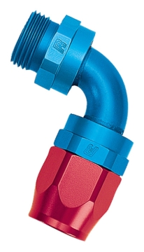 Picture of 12AN 90 Degree Radius Port Hose End To 7/8"-14 O-Ring Boss With Red/Blue Finish