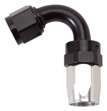 Picture of 10AN ProClassic Swivel 120 Degree Tight 15/16" Radius Hose End, Black/Silver