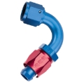 Picture of 6AN ProClassic Swivel 120 Degree Tight 9/16" Radius Hose End, Red/Blue Finish