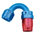 Picture of 6AN ProClassic Swivel 150 Degree Tight 9/16" Radius Hose End, Red/Blue Finish