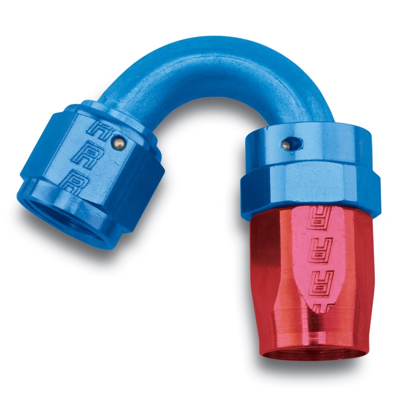 Picture of 10AN ProClassic Swivel 150 Degree Tight 15/16" Radius Hose End, Red/Blue Finish