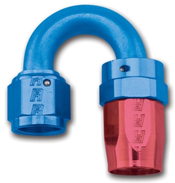Picture of 10AN ProClassic Swivel 180 Degree Tight 15/16" Radius Hose End, Red/Blue Finish