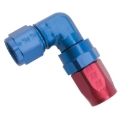 Picture of 6AN 90 Degree Forged Aluminum Hose End With Red/Blue Finish