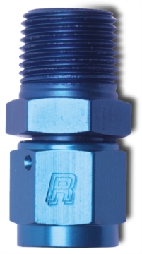 Picture of 6AN  Female To 1/8" Male NPT Fitting With Blue Finish