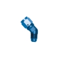 Picture of 3AN Flare Female To 3AN Flare Male 45 Degree Fitting With Blue Finish