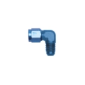 Picture of 3AN 90 Degree Swivel Female To 3AN Male Adapter Fitting With Blue Finish