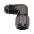 Picture of 8AN Flare Female To 8AN Flare Male 90 Degree Fitting With Black Finish