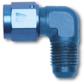 Picture of 12AN 90 Degree Swivel Female To 3AN Male Adapter Fitting With Blue Finish