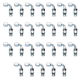 Picture of 10AN PowerFlex 90 Degree Hose End With Endura Finish - 25 Pack