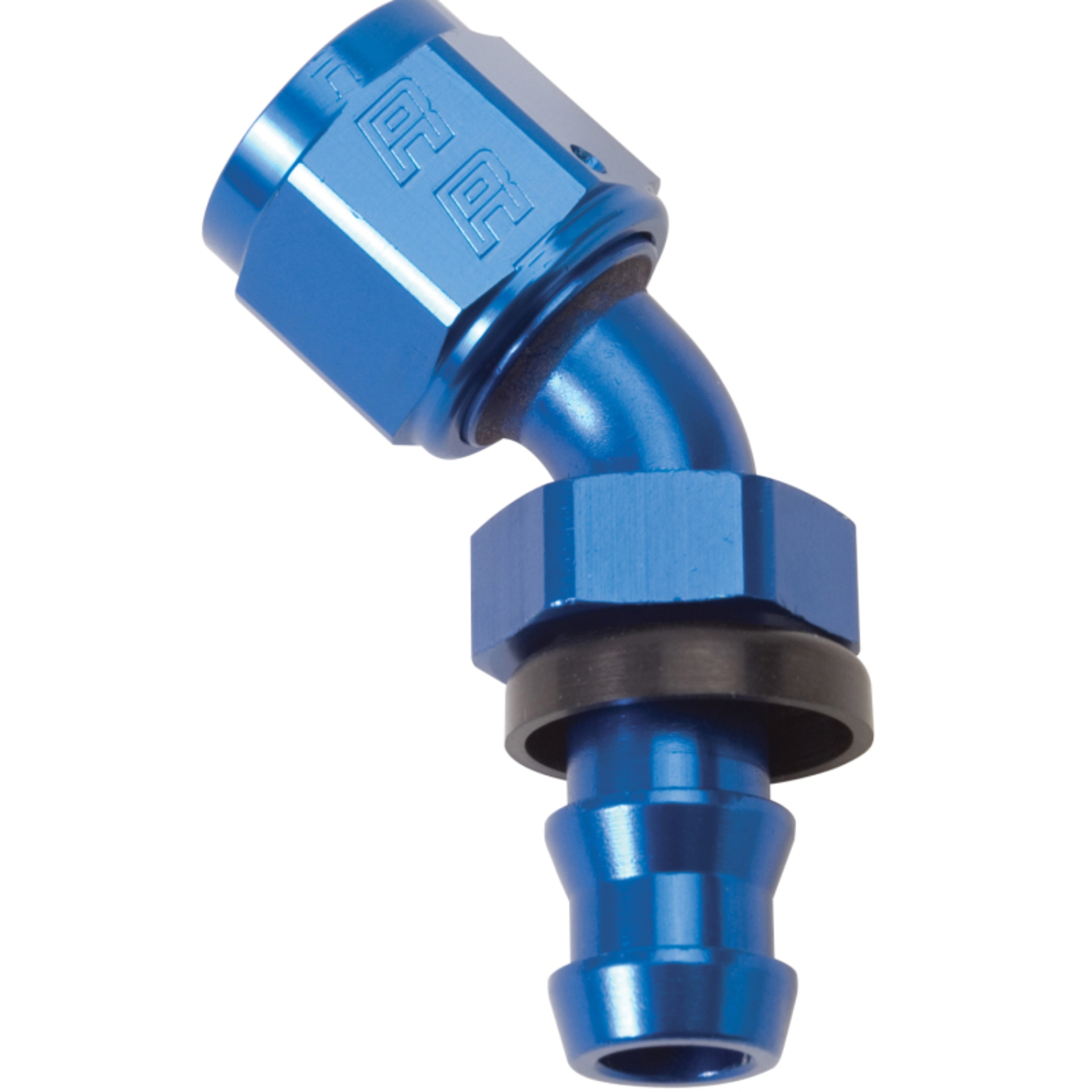 Picture of 4AN Twist-Lok 45 Degree Hose Ends With Blue Finish
