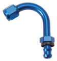 Picture of 8AN Twist-Lok 120 Degree 1-1/4" Radius Hose End With Blue Finish