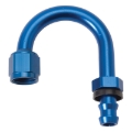 Picture of 8AN Twist-Lok 180 Degree 1-1/4" Radius Hose End With Blue Finish