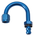 Picture of 8AN Twist-Lok 180 Degree 1-1/4" Radius Hose End With Blue Finish