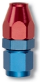 Picture of 6AN Female Swivel To 3/8" Line Aluminum Fuel Line Adapter With Red/Blue Finish