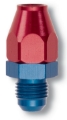 Picture of 6AN Male 37 Degree To 3/8" Line Aluminum Fuel Line Adapter With Red/Blue Finish