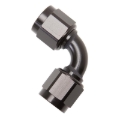 Picture of 8AN 90 Degree Swivel Coupler Adapter Fitting With Black Finish