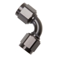 Picture of 8AN 90 Degree Swivel Coupler Adapter Fitting With Black Finish