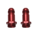 Picture of 8AN Holley Dual Feed 750 To Dominator 1350 Carb (2") With Red Finish - Pair