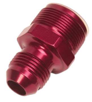 Picture of 1"-20 X -8 An Male Flare Quadrajet Carb Adapter Fitting With Red Finish