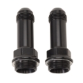 Picture of 7/8" -20 X 8AN Male Flare Ext. Carb Fitting, Holley Dual Feed (2") Black - Pair