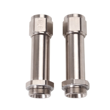 Picture of 8AN Holley Dual Feed 750, Dominator 1350 Carb Fitting (3-1/4") Endura - Pair