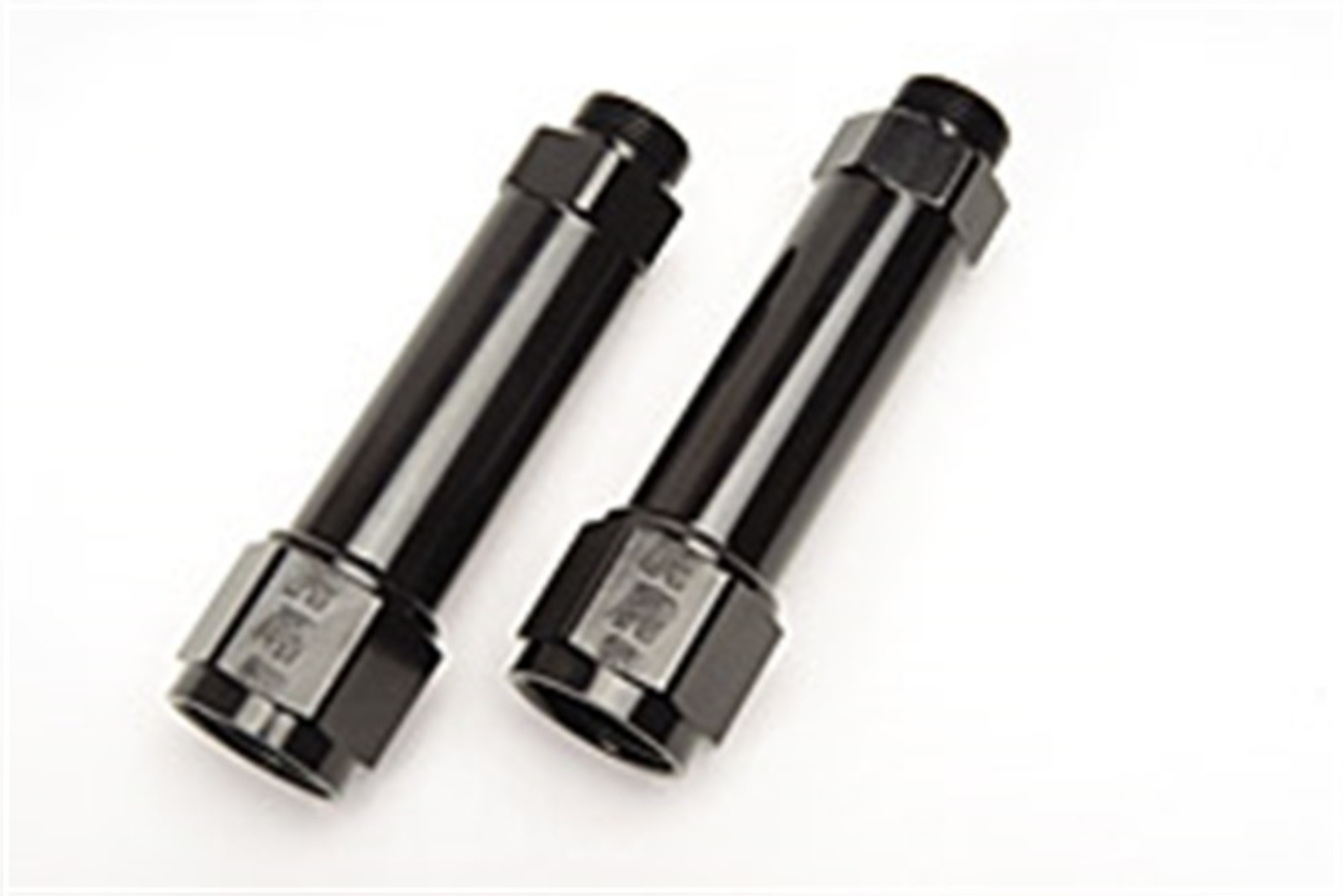 Picture of 8AN Demon & BG Carb Inlet Fitting With 9/16"-24 (3-1/4") Black Finish - Pair
