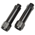 Picture of 8AN Demon & BG Carb Inlet Fitting With 9/16"-24 (3-1/4") Black Finish - Pair