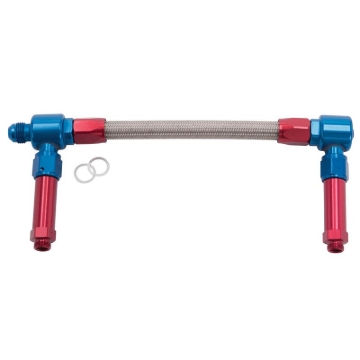 Picture of 8AN ProFlex Carb Inlet Kit, Demon Carbs With Red/Blue Finish