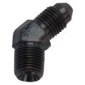 Picture of 3AN X 1/8" NPT Pipe Male 45 Degree Brake Adapter Fitting With Black Finish