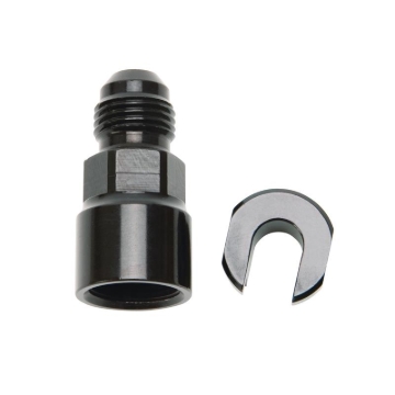 Picture of 6AN Male x -16" SAE Quick-Disconnect Female Threaded Cap Fitting, Black Finish
