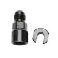 Picture of 6AN Male x 3/8" SAE Quick-Disconnect Female Threaded Cap Fitting,Black Finish
