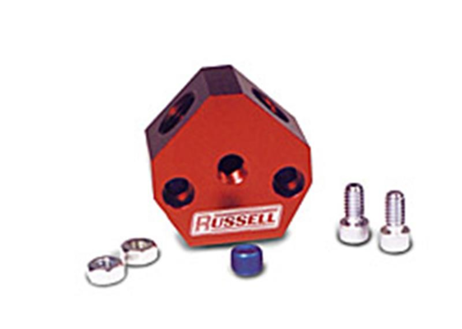 Picture of 3/8" Inlet And Outlet Aluminum Fuel Y-Blocks