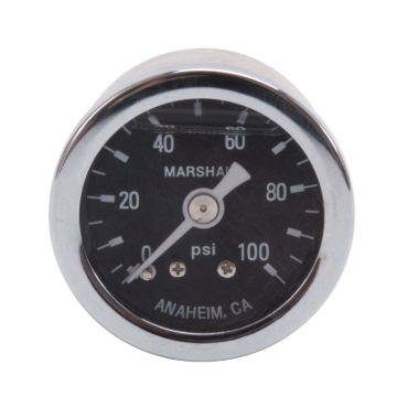 Picture of (0-100) PSI Fuel Pressure Gauge Liquid Filled