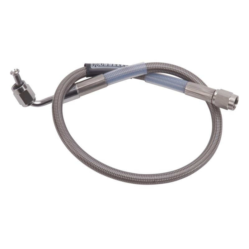 Picture of 90 Degree X 3AN To Straight 3AN Competion Brake Hose - 27" Length