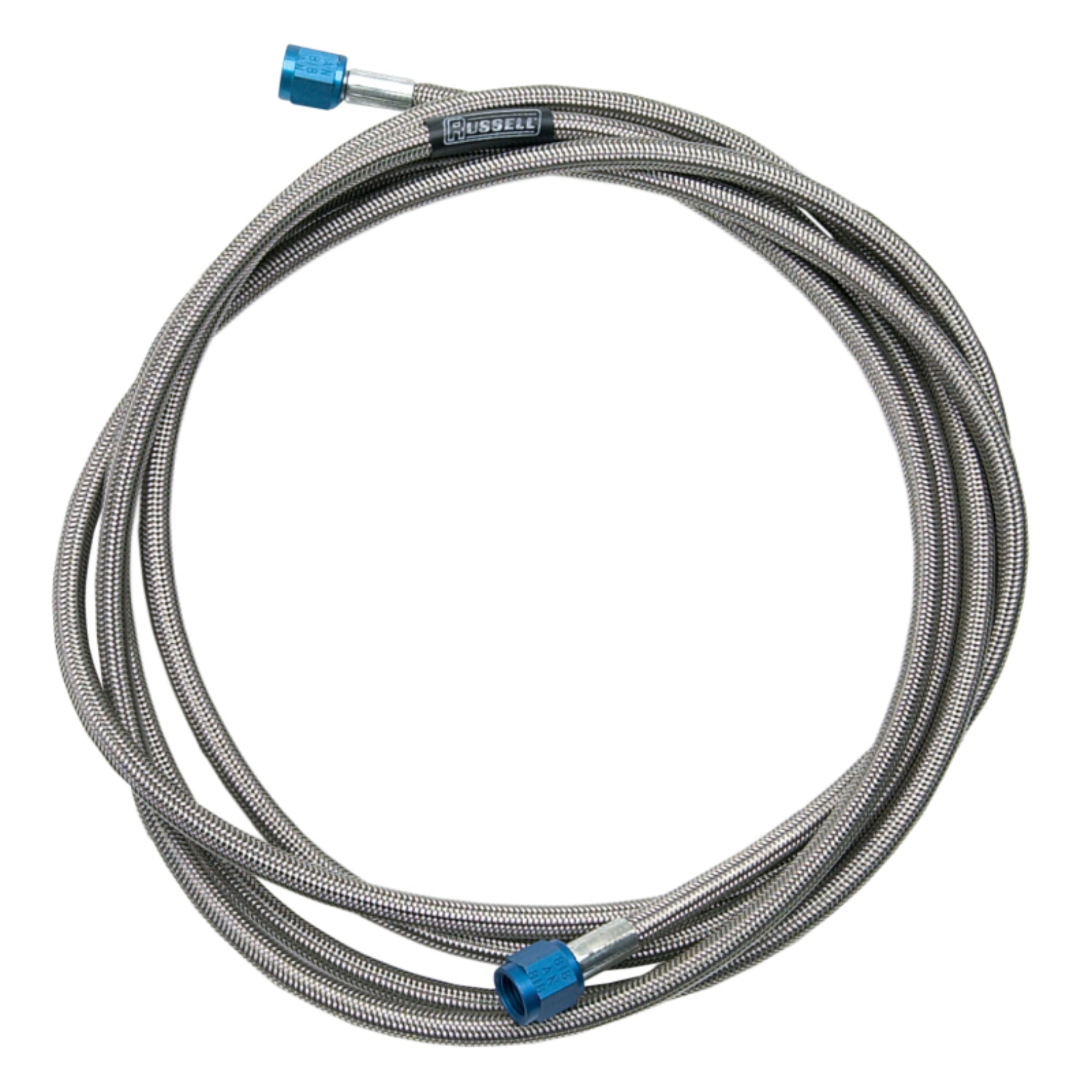 Picture of 3AN Nitrous Line Assembly In 2 Foot Length With Blue Hose Ends